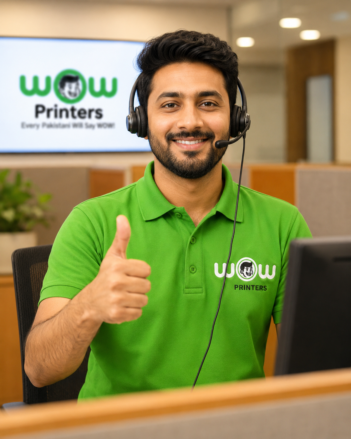 WOW Printer customer support representative