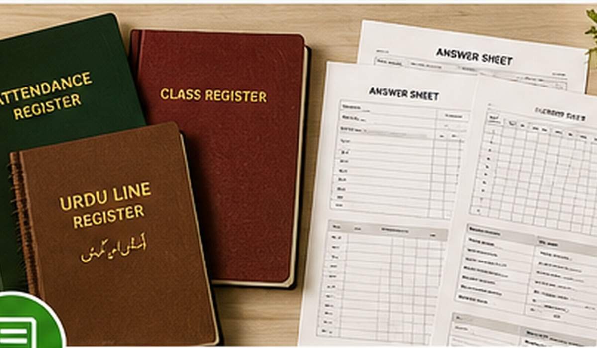 Registers & Answer Sheets